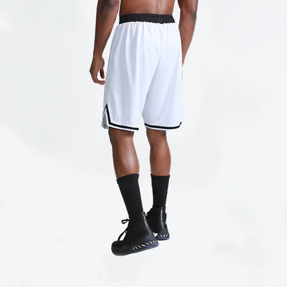 Men's Lightweight Basketball Shorts with Contrast Trim and Adjustable Drawstring Waist