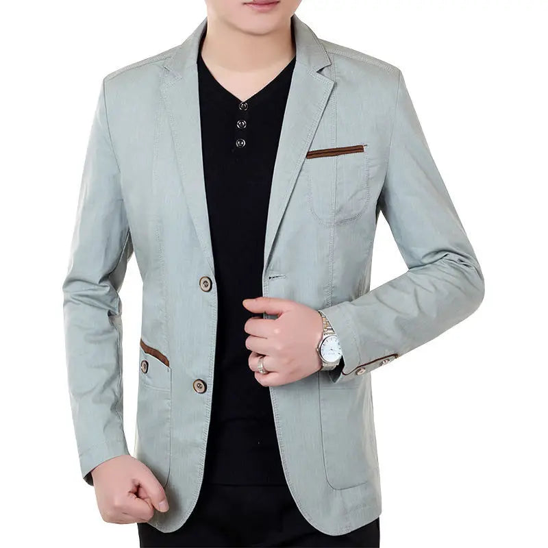 2024 New Men Suit Jacket Thin Blazers Spring Autumn Solid Business Casual Suit Jacket Men Clothing Blazer Hombre Coats