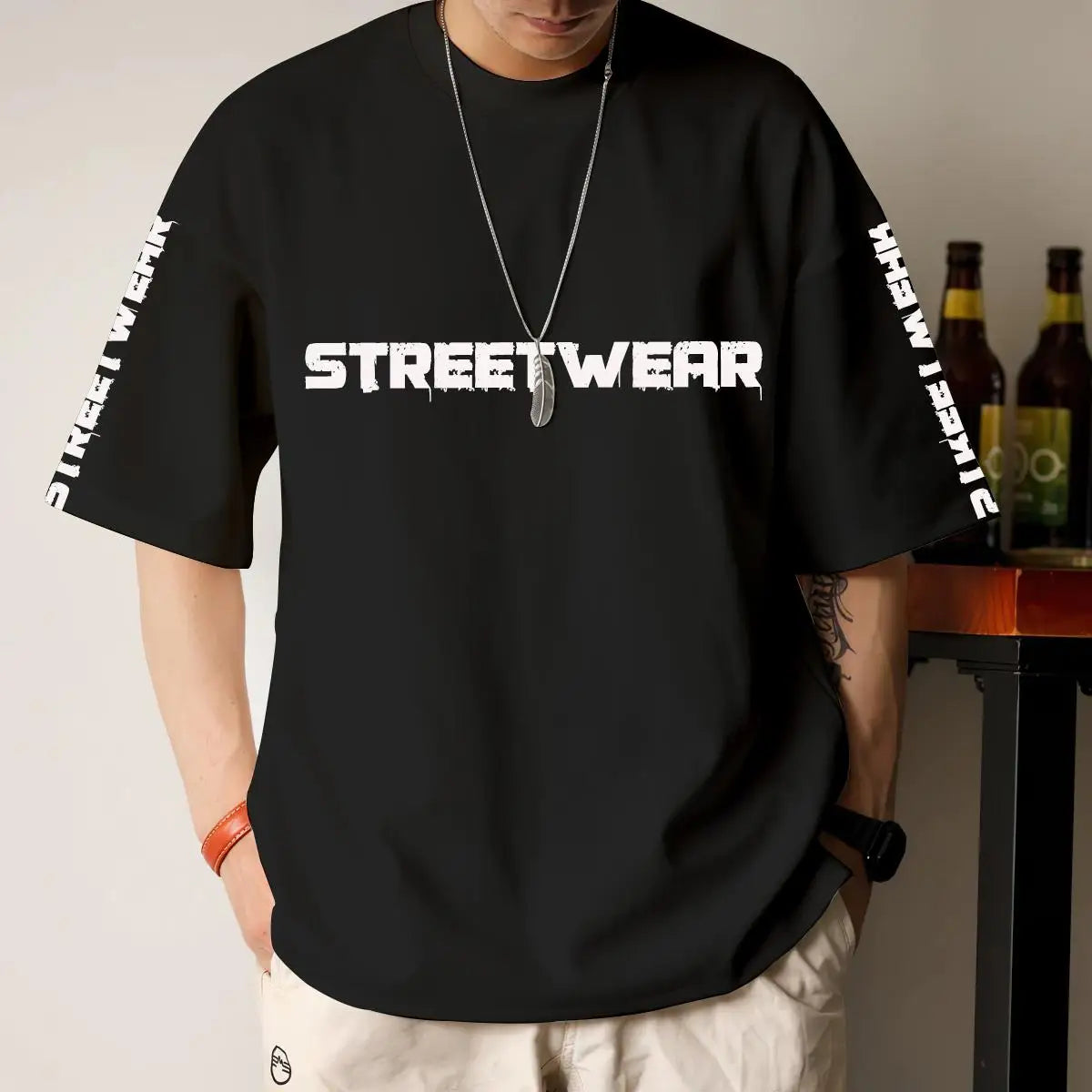 Fashion T-Shirts For Men's 3d Patchwork Printed Man Short Sleeve T-Shirt Street Tops Hip Hop Tees Oversized T Shirt Men Clothes