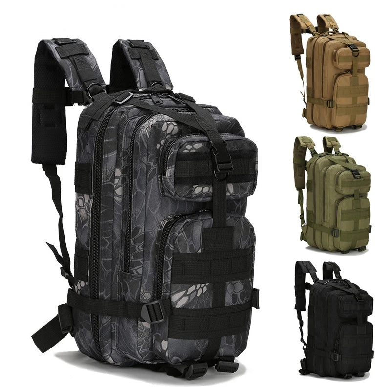 20-30L Men Women Camo Trekking Fishing Hunting Bag 600D Travel Backpack Outdoor Rucksacks Tactical Sports Camping Hiking Bags